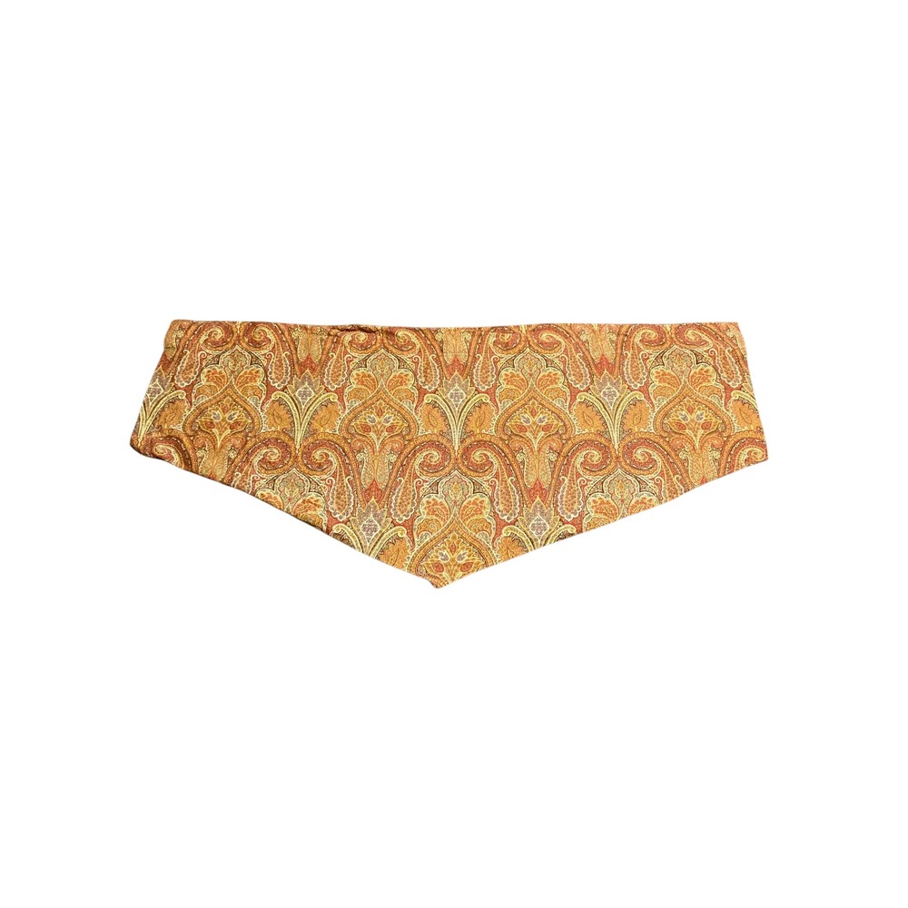 Waverly Home Classics Paisley Cotton Window Valance Terracotta Gold 48x23